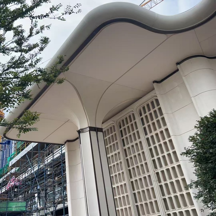 深圳紅花山售樓部UHPC柱子門頭造型案例 深圳紅花山售樓部UHPC柱子門頭造型案例