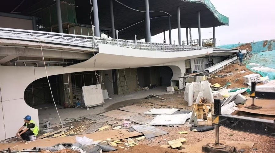 青島張村河UHPC構(gòu)件造型安裝工藝實(shí)錄
